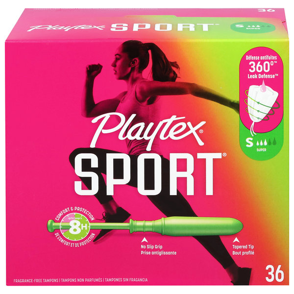 Playtex Sport Unscented Super Tampons