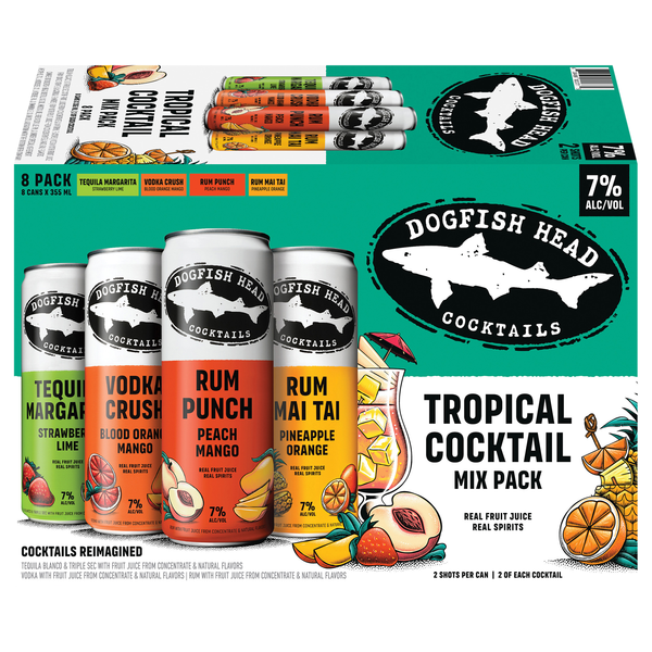Dogfish Head Culinary-Crafted Cocktails Crush Variety Pack - 8 pk