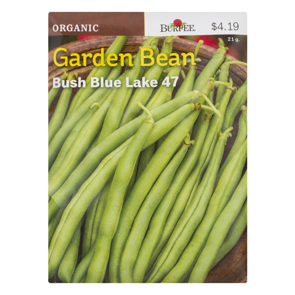 Save on Burpee Vegetable Organic Garden Bean Bush Blue Lake 47 Order