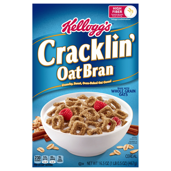 Cracklin' Oat Bran High Fiber Whole Grain Cereal