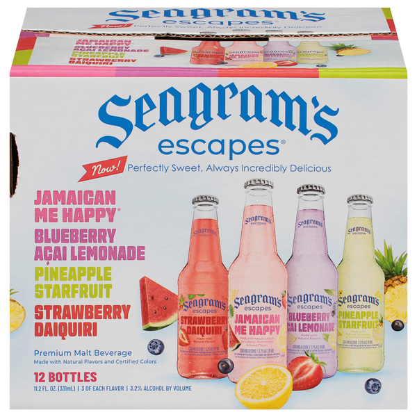 Seagram's Escapes Malt Beverage Variety Pack - 12 pk