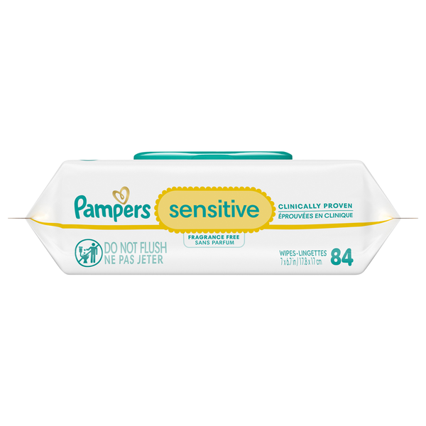 Pampers Sensitive Fragrance Free Baby Wipes Pop-Top