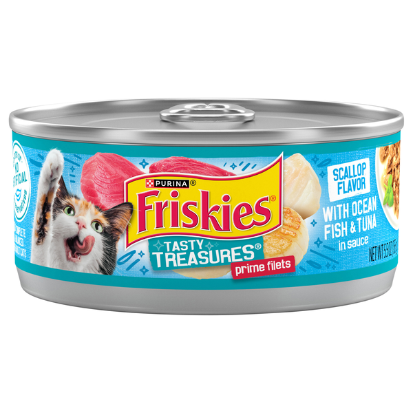 Friskies Tasty Treasures Ocean Fish & Tuna Adult Wet Cat Food