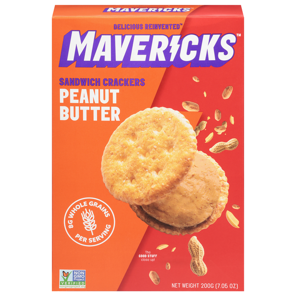 Mavericks Peanut Butter Sandwich Crackers