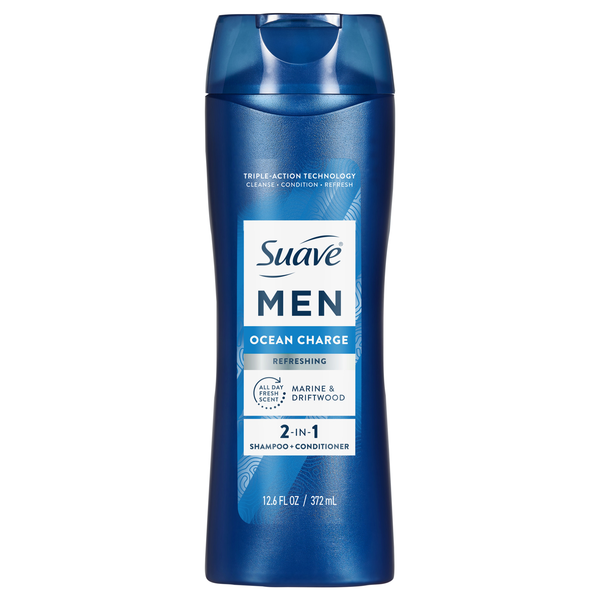 Suave Men Ocean Charge Refreshing 2-in-1 Shampoo & Conditioner