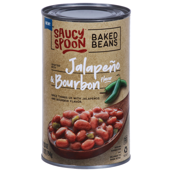 Save on Saucy Spoon Jalapeno & Bourbon Flavor Baked Beans Order Online
