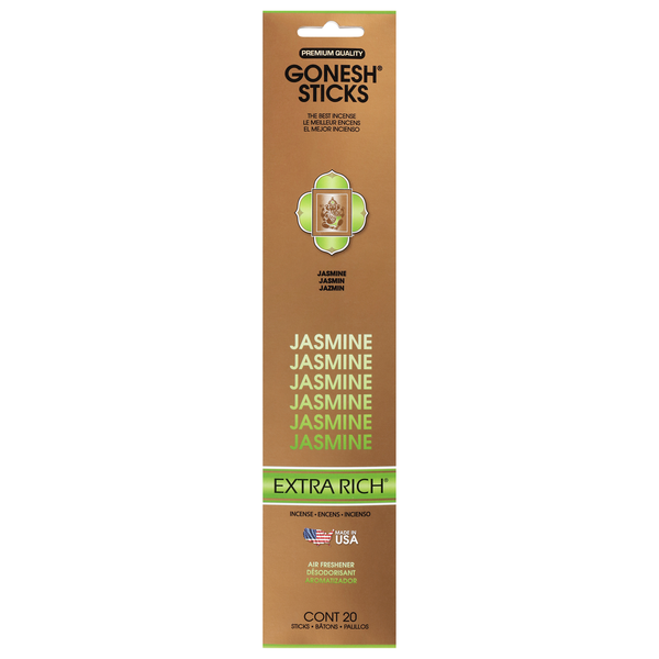 Gonesh Sticks Extra Rich Jasmine Incense Air Freshener