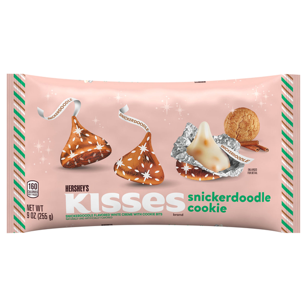 Hershey's KISSES Snickerdoodle Cookie Milk Chocolate Christmas Candy