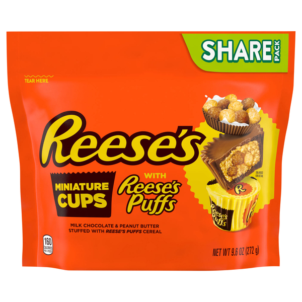 Reese's Milk Chocolate Peanut Butter & Puffs Cereal Candy Miniatures