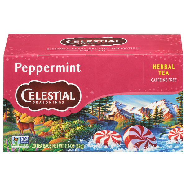 Celestial Seasonings Caffeine Free Peppermint Herbal Tea Bags