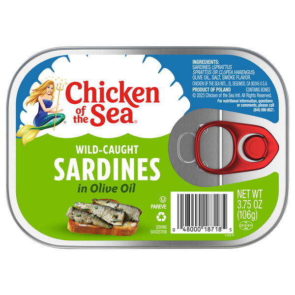 Chicken of the Sea Wild Caught Sardines in Olive Oil
