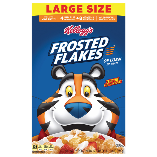 Kellogg's Frosted Flakes Corn Cereal Large Size