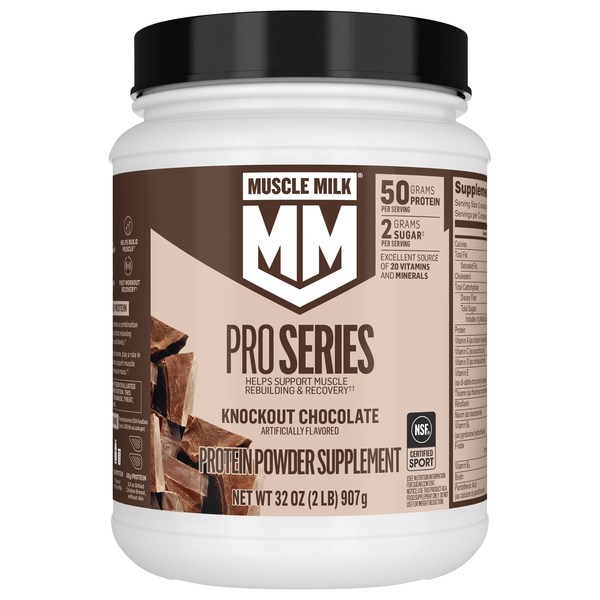 Muscle Milk PRO Series Knockout Chocolate 50g Protein Powder Supplement