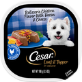 CESAR Loaf & Topper Rotisserie Chicken w/Bacon & Cheese Adult Wet Dog Food