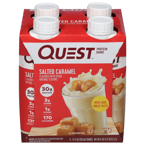 Save on Quest Salted Caramel Protein Shake Low Carb Keto 4 pk Order Online Delivery Stop & Shop