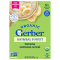 Gerber Organic Oatmeal & Fruit Banana Oatmeal Cereal