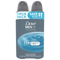Dove Men+Care Clean Comfort Dry Spray Antiperspirant - 2 ct