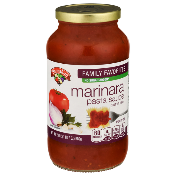 Hannaford Family Favorites No Sugar Added Marinara Pasta Sauce