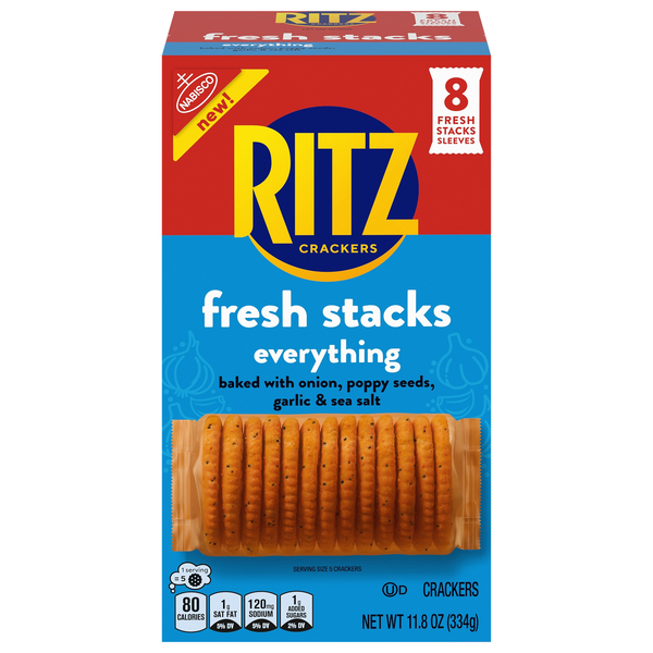 Nabisco Ritz Fresh Stacks Everything Crackers - 8 ct