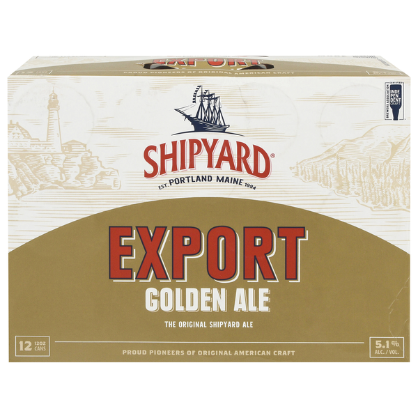 Shipyard Export Golden Ale Beer - 12 pk