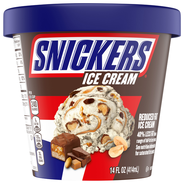 Snickers Reduced Fat Ice Cream