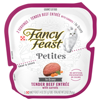 Fancy Feast Petites in Gravy Tender Beef Entree Wet Cat Food - 2 ct
