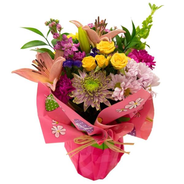 Easter Joyful Bouqet with Vase