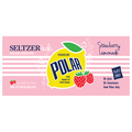 Polar Strawberry Lemonade Sparkling Seltzer Water'ade - 8 pk