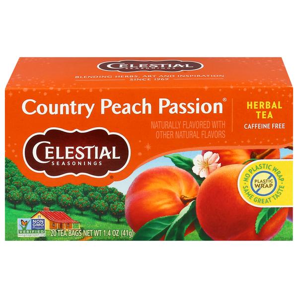 Celestial Seasonings Caffeine Free Country Peach Passion Herbal Tea Bags