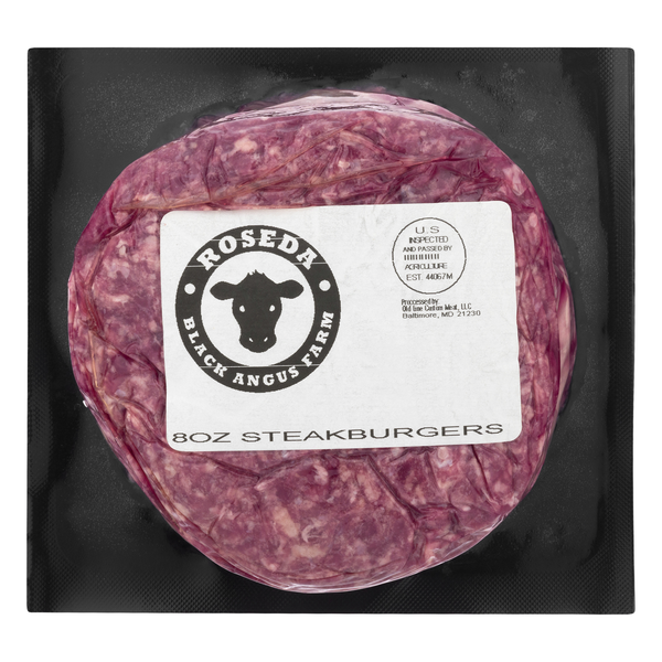 Roseda Farm Dry-Aged Black Angus Beef Steakburgers Local - 2 ct Fresh