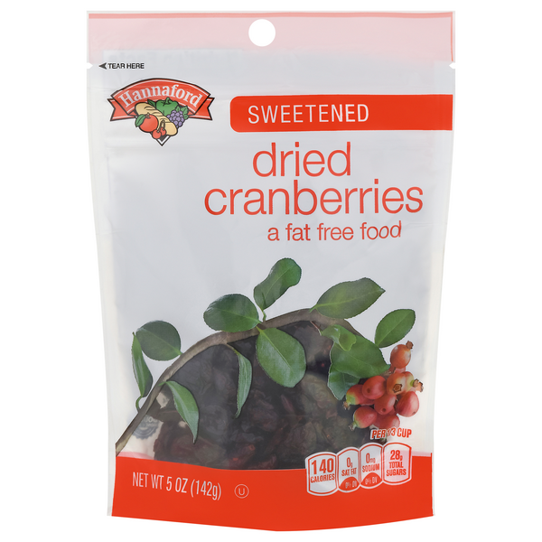 Hannaford Sweetened Dried Fruit Cranberries