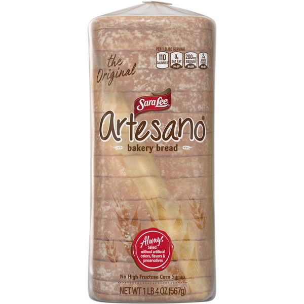 Sara Lee Artesano Original White Bread Sliced