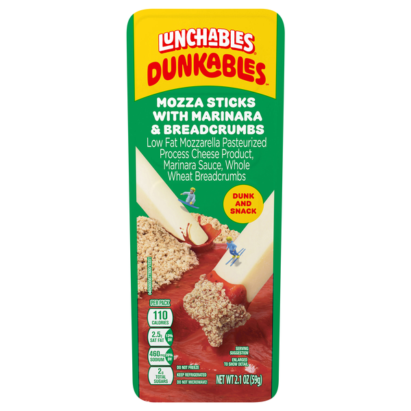 Lunchables Dunkables Mozza Sticks with Marinara & Breadcrumbs