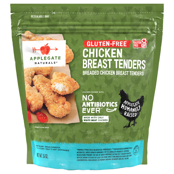Applegate Naturals Gluten Free Chicken Breast Tenders Frozen