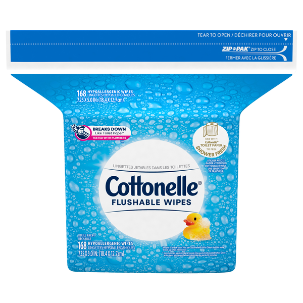 Cottonelle Flushable Wipes Refill Pack