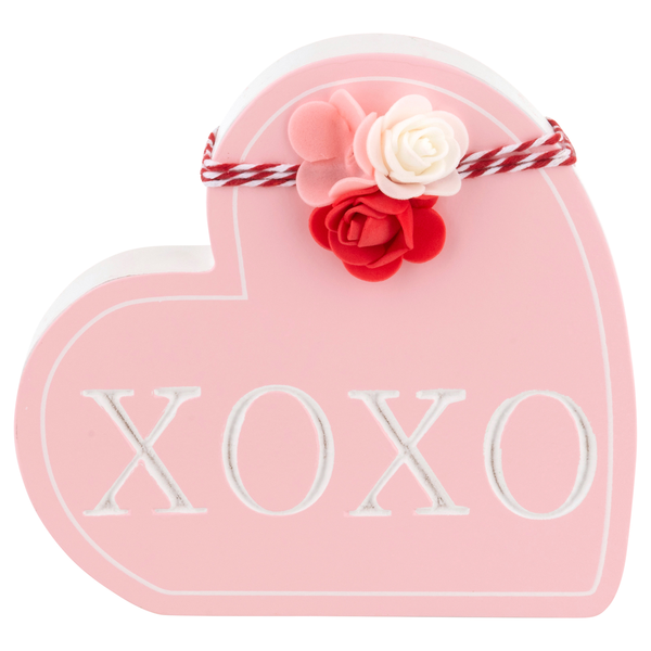 Smart Living Valentine's Day Wood Decor XOXO Heart