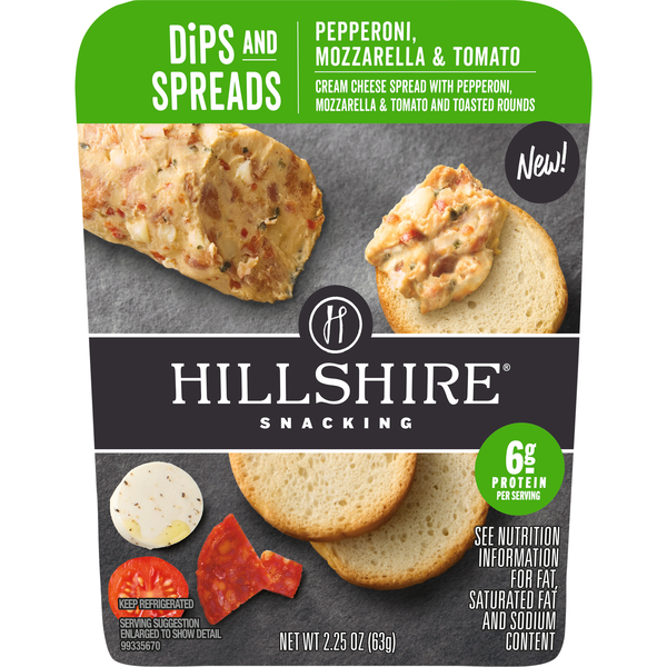 Hillshire Snacking Pepperoni Mozzarella & Tomato Dip & Spread