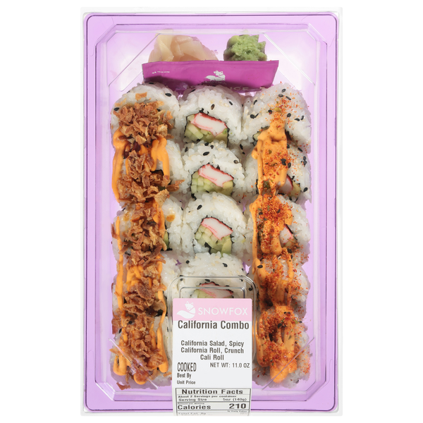 Snowfox California Combo Sushi Rolls