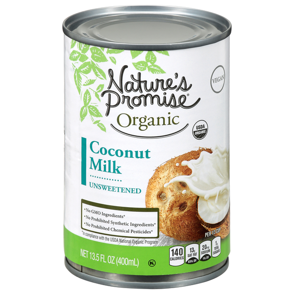Nature's Promise Organic Unsweetened Coconut Milk