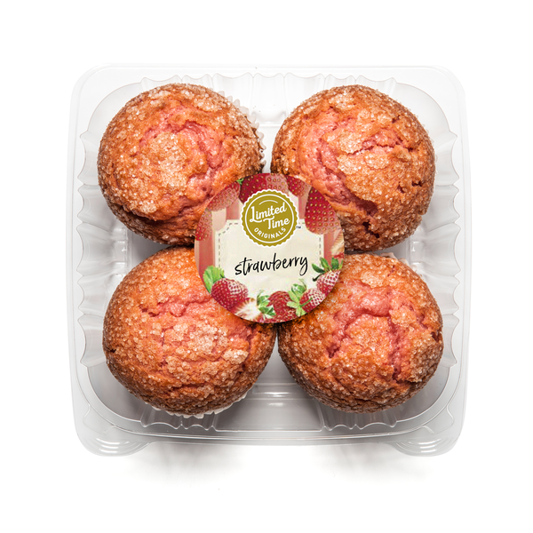 Limited Time Originals Strawberry Muffins - 4 ct
