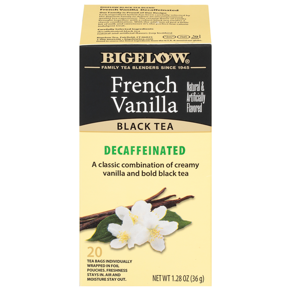 Save on Bigelow French Vanilla Black Tea Bags Decaffeinated Order