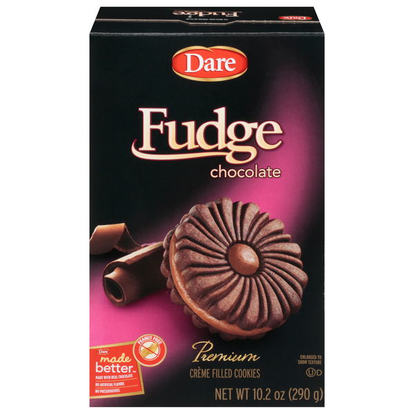 Save on Dare Premium Fudge Chocolate Creme Filled Cookies Order Online