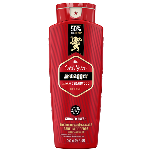 Old Spice Men Swagger Scent of Cedarwood Body Wash