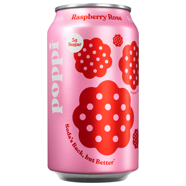 Save on Poppi Prebiotic Raspberry Rose Soda Order Online Delivery | Giant