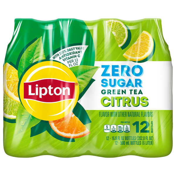 Lipton Diet Citrus Flavor Green Iced Tea - 12 pk