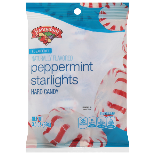 Hannaford Sugar Free Peppermint Starlights Hard Candy