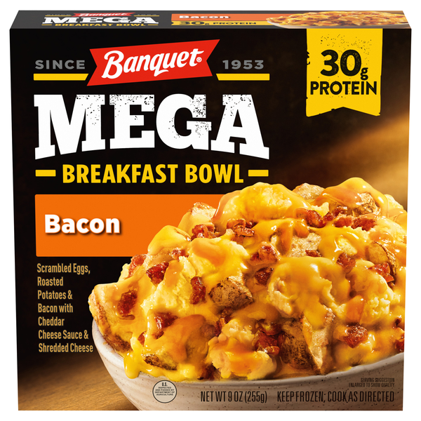 Banquet MEGA Breakfast Bowl Bacon Frozen Meal