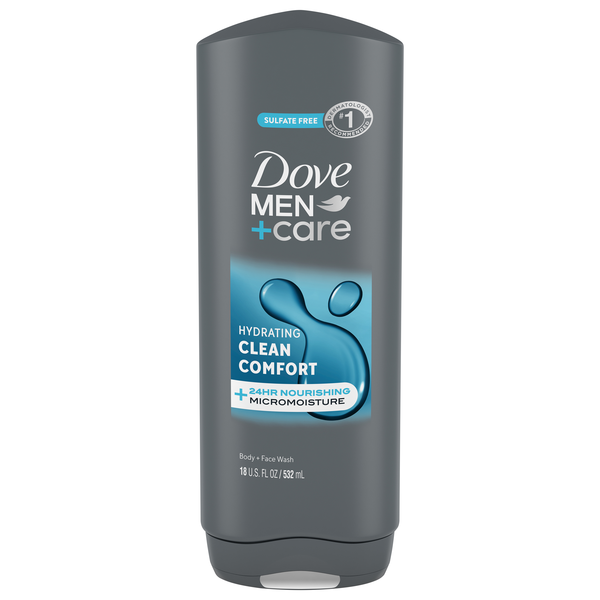 Dove Men+Care Clean Comfort Hydrating Body + Face Wash