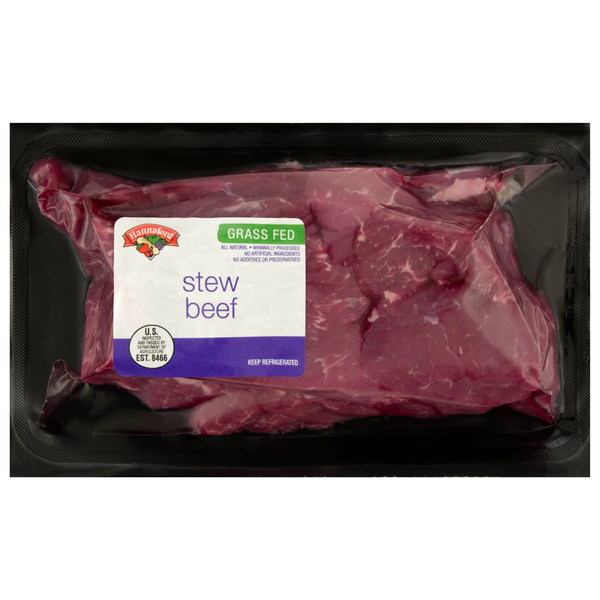 Hannaford Grass Fed Stew Beef