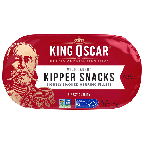 Save on King Oscar Kipper Snacks Herring Fillets Smoked Lightly Wild